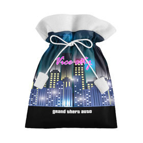 Подарочный 3D мешок с принтом GTA-Vice City , 100% полиэстер | Размер: 29*39 см | Тематика изображения на принте: 