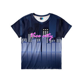 Детская футболка 3D с принтом Vice city , 100% гипоаллергенный полиэфир | прямой крой, круглый вырез горловины, длина до линии бедер, чуть спущенное плечо, ткань немного тянется | game | grand theft auto | gta | vice city | игромания | игры