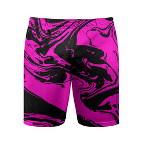 Мужские шорты 3D спортивные с принтом Черно розовый акрил ,  |  | Тематика изображения на принте: волна | естественный | искусство | камень | краска | красочный | линии | модерн | мокрый | натуральный | яркие