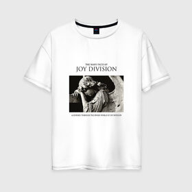 Женская футболка хлопок Oversize с принтом Joy Division , 100% хлопок | свободный крой, круглый ворот, спущенный рукав, длина до линии бедер
 | division | joy | бернард самнер | восьмидесятых | готик | группа | дарквэйв | джой | дивижн | иэн кёртис | музыка | музыканты | панк | панкрок | питер хук | пост | постпанк | рок | стивен моррис