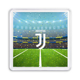 Магнит 55*55 с принтом JUVENTUS , Пластик | Размер: 65*65 мм; Размер печати: 55*55 мм | football | soccer | ювентус