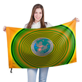 Флаг 3D с принтом Ёжик , 100% полиэстер | плотность ткани — 95 г/м2, размер — 67 х 109 см. Принт наносится с одной стороны | Тематика изображения на принте: nuckles | sonic | tails | наклз | соник | суперёжик