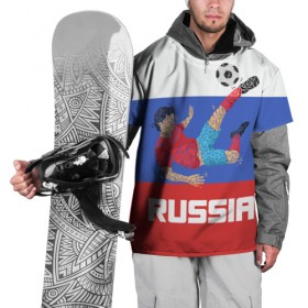 Накидка на куртку 3D с принтом Футбол Россия , 100% полиэстер |  | мяч | триколор | флаг | футболист