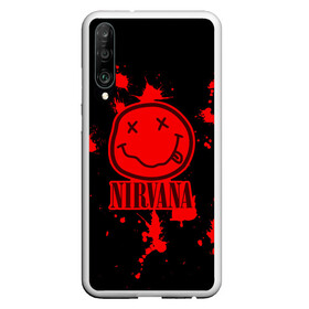 Чехол для Honor P30 с принтом Nirvana , Силикон | Область печати: задняя сторона чехла, без боковых панелей | cobain | kurt | nevermino | nirvana | альтернативный | гранж | грол | группа | дональд | кобейн | курт | музыка | надпись | нервана | нирвана | новоселич | певец | рок | смайл | смайлик | солист