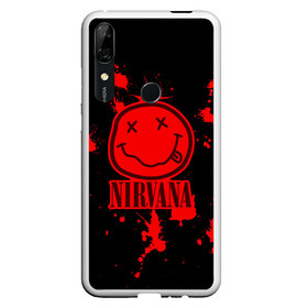 Чехол для Honor P Smart Z с принтом Nirvana , Силикон | Область печати: задняя сторона чехла, без боковых панелей | cobain | kurt | nevermino | nirvana | альтернативный | гранж | грол | группа | дональд | кобейн | курт | музыка | надпись | нервана | нирвана | новоселич | певец | рок | смайл | смайлик | солист