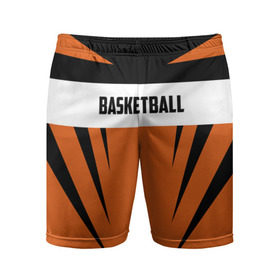 Мужские шорты 3D спортивные с принтом Basketball ,  |  | basketball | nba | sport | баскет | баскетбол | бол | борьба | игра | линии | надпись | нба | полосы | россии | россия | рф | сборная | символ | состязание | спорт | стритбол | фиба | флаг