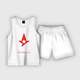 Детская пижама с шортами хлопок с принтом Astralis   The Form ,  |  | astralis | counter strike | cs go