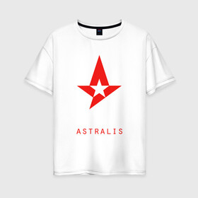 Женская футболка хлопок Oversize с принтом Astralis - The Form , 100% хлопок | свободный крой, круглый ворот, спущенный рукав, длина до линии бедер
 | astralis | counter strike | cs go