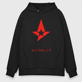 Мужское худи Oversize хлопок с принтом Astralis - The Form , френч-терри — 70% хлопок, 30% полиэстер. Мягкий теплый начес внутри —100% хлопок | боковые карманы, эластичные манжеты и нижняя кромка, капюшон на магнитной кнопке | Тематика изображения на принте: astralis | counter strike | cs go