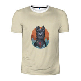 Мужская футболка 3D спортивная с принтом Остров собак Шеф , 100% полиэстер с улучшенными характеристиками | приталенный силуэт, круглая горловина, широкие плечи, сужается к линии бедра | Тематика изображения на принте: 