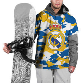 Накидка на куртку 3D с принтом Real Madrid , 100% полиэстер |  | football | logo | real madrid | spain | sport | арт | испания | камуфляж | лига | лого | милитари | реал | спорт | текстура | фк | футбол | футбольный клуб | эмблема