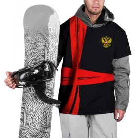 Накидка на куртку 3D с принтом Russia sport , 100% полиэстер |  | Тематика изображения на принте: abstraction | grunge | russia | sport | абстракция | герб | краска | русский | символика рф | спорт | спортивный | триколор | униформа | форма | я русский