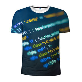 Мужская футболка 3D спортивная с принтом Programming collection , 100% полиэстер с улучшенными характеристиками | приталенный силуэт, круглая горловина, широкие плечи, сужается к линии бедра | c++ | html | php | код | компьютеры | программист | технологии | хакер | цифры