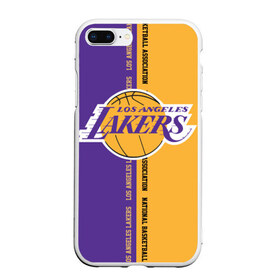 Чехол для iPhone 7Plus/8 Plus матовый с принтом Los angeles lakers NBA , Силикон | Область печати: задняя сторона чехла, без боковых панелей | basketbal | basketball | la | lakers | los angeles | los angeles lakers | national | nba | анжелес | баскетбол | лос анджелес | лэйкерс | национальная бескетбольная ассоциация | нба | онил | шакил