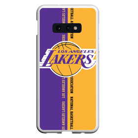 Чехол для Samsung S10E с принтом Los angeles lakers NBA , Силикон | Область печати: задняя сторона чехла, без боковых панелей | basketbal | basketball | la | lakers | los angeles | los angeles lakers | national | nba | анжелес | баскетбол | лос анджелес | лэйкерс | национальная бескетбольная ассоциация | нба | онил | шакил