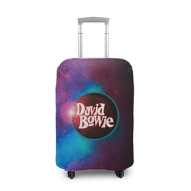 Чехол для чемодана 3D с принтом David Bowie , 86% полиэфир, 14% спандекс | двустороннее нанесение принта, прорези для ручек и колес | 