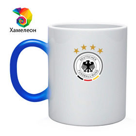 Кружка хамелеон с принтом Сборная Германии , керамика | меняет цвет при нагревании, емкость 330 мл | сборная германии | футбол | чемпионат мира