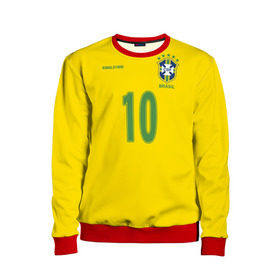 Детский свитшот 3D с принтом Роналдиньо , 100% полиэстер | свободная посадка, прямой крой, мягкая тканевая резинка на рукавах и понизу свитшота | brasil | brazilian | footbal | national | ronaldinho | soccer | time | бразилии | бразилия | национальная | по | роналдиньо | рональдиньо | сборная | футбол | футболу