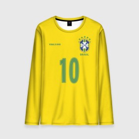 Мужской лонгслив 3D с принтом Роналдиньо , 100% полиэстер | длинные рукава, круглый вырез горловины, полуприлегающий силуэт | Тематика изображения на принте: brasil | brazilian | footbal | national | ronaldinho | soccer | time | бразилии | бразилия | национальная | по | роналдиньо | рональдиньо | сборная | футбол | футболу