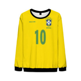 Мужской свитшот 3D с принтом Роналдиньо , 100% полиэстер с мягким внутренним слоем | круглый вырез горловины, мягкая резинка на манжетах и поясе, свободная посадка по фигуре | Тематика изображения на принте: brasil | brazilian | footbal | national | ronaldinho | soccer | time | бразилии | бразилия | национальная | по | роналдиньо | рональдиньо | сборная | футбол | футболу