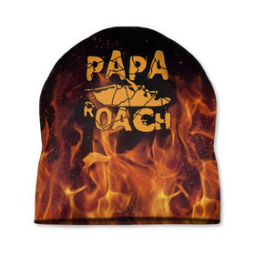 Шапка 3D с принтом Papa Roach , 100% полиэстер | универсальный размер, печать по всей поверхности изделия | papa roach | roach | папа роач | папароач | папароч | роач | роч