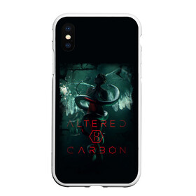 Чехол для iPhone XS Max матовый с принтом Altered Carbon , Силикон | Область печати: задняя сторона чехла, без боковых панелей | altere | будущее | бэнкрофт | видоизмененный углерод | генетика | джеймс пьюрфой | ковач | марта игареда | наука | неонуар | ортега | ричард морган | фантастика | футуризм | юэль киннаман