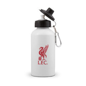 Бутылка спортивная с принтом FC Liverpool , металл | емкость — 500 мл, в комплекте две пластиковые крышки и карабин для крепления | liverpool | англия | ливерпуль | лига чемпионов | чемпионат