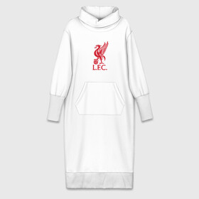Платье удлиненное хлопок с принтом FC Liverpool ,  |  | liverpool | англия | ливерпуль | лига чемпионов | чемпионат