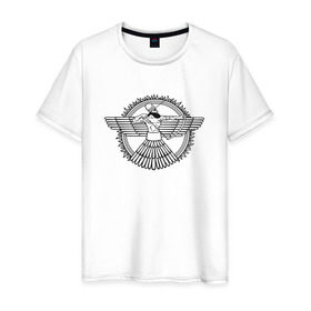 Мужская футболка хлопок с принтом Assyrian , 100% хлопок | прямой крой, круглый вырез горловины, длина до линии бедер, слегка спущенное плечо. | Тематика изображения на принте: 