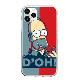 Чехол для iPhone 11 Pro матовый с принтом Homer Simpson (DOH!) , Силикон |  | bart | doh | homer | homer simpson | hope | hope poster | lisa | march | poster | simpsons | барт. лиза | гомер | мардж | мегги | пончик | пончик и гомер | симпсоны