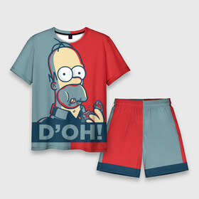 Мужской костюм с шортами 3D с принтом Homer Simpson (DOH) ,  |  | bart | doh | homer | homer simpson | hope | hope poster | lisa | march | poster | simpsons | барт. лиза | гомер | мардж | мегги | пончик | пончик и гомер | симпсоны