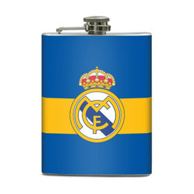 Фляга с принтом Реал Мадрид , металлический корпус | емкость 0,22 л, размер 125 х 94 мм. Виниловая наклейка запечатывается полностью | football | logo | real madrid | spain | sport | арт | испания | лига | лого | реал | спорт | текстура | фк | футбол | футбольный клуб | эмблема