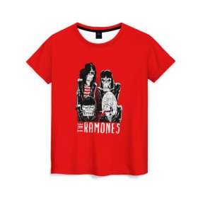 Женская футболка 3D с принтом Ramones , 100% полиэфир ( синтетическое хлопкоподобное полотно) | прямой крой, круглый вырез горловины, длина до линии бедер | группа | джонни | джоуи | ди ди томми | марки | панк | рамон | рамонес | рамоунз | рамоунс | рок | хард