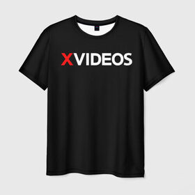 Мужская футболка 3D с принтом Xvideos , 100% полиэфир | прямой крой, круглый вырез горловины, длина до линии бедер | xvideos