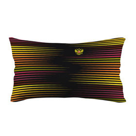 Подушка 3D антистресс с принтом RUSSIA - Multi-colored stripes , наволочка — 100% полиэстер, наполнитель — вспененный полистирол | состоит из подушки и наволочки на молнии | 