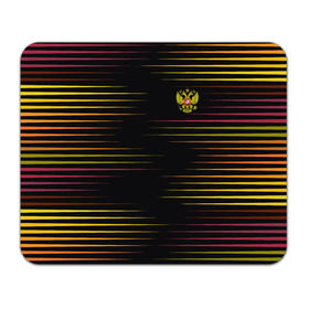 Коврик прямоугольный с принтом RUSSIA - Multi-colored stripes , натуральный каучук | размер 230 х 185 мм; запечатка лицевой стороны | Тематика изображения на принте: 