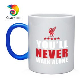 Кружка хамелеон с принтом Liverpool FC , керамика | меняет цвет при нагревании, емкость 330 мл | liverpool | англия | ливерпуль | лига чемпионов | чемпионат