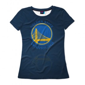Женская футболка 3D с принтом Golden State Warriors , 100% полиэфир ( синтетическое хлопкоподобное полотно) | прямой крой, круглый вырез горловины, длина до линии бедер | 