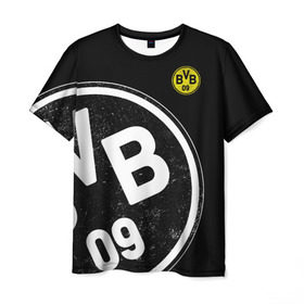 Мужская футболка 3D с принтом Borussia Dortmund Exclusive , 100% полиэфир | прямой крой, круглый вырез горловины, длина до линии бедер | боруссия | дортмунд