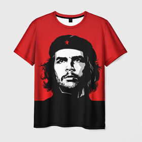 Мужская футболка 3D с принтом Che Guevara , 100% полиэфир | прямой крой, круглый вырез горловины, длина до линии бедер | 