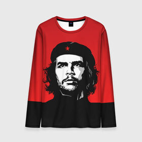 Мужской лонгслив 3D с принтом Che Guevara , 100% полиэстер | длинные рукава, круглый вырез горловины, полуприлегающий силуэт | 