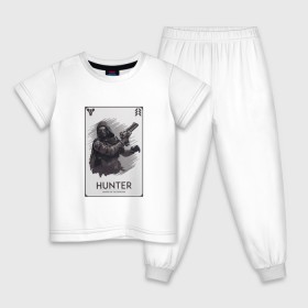 Детская пижама хлопок с принтом DESTINY-HUNTER , 100% хлопок |  брюки и футболка прямого кроя, без карманов, на брюках мягкая резинка на поясе и по низу штанин
 | Тематика изображения на принте: destiny | hunter | охотник