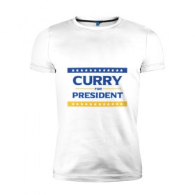 Мужская футболка премиум с принтом Карри в президенты , 92% хлопок, 8% лайкра | приталенный силуэт, круглый вырез ворота, длина до линии бедра, короткий рукав | basketball | curry | golden state warriors | nba | stephen | баскетбол | голден стэйт уорриорз | нба | стефен карри