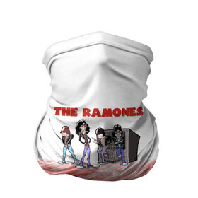 Бандана-труба 3D с принтом The Ramones , 100% полиэстер, ткань с особыми свойствами — Activecool | плотность 150‒180 г/м2; хорошо тянется, но сохраняет форму | Тематика изображения на принте: 