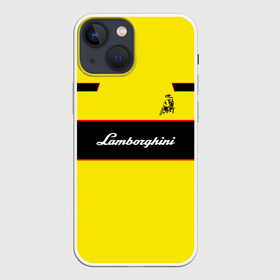 Чехол для iPhone 13 mini с принтом Lamborghini ,  |  | Тематика изображения на принте: automobili | gallardo | lamborghini | murcielago | reventon | roadster | s.p.a. | авто | автомобиль | знак | ламборгини | ламборджини | ламборжини | лого | машина | символ | спорт | тачка | эмблема