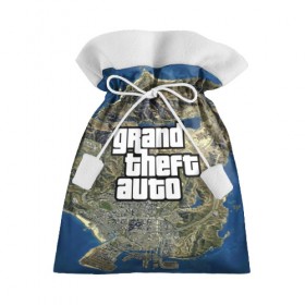 Подарочный 3D мешок с принтом GTA , 100% полиэстер | Размер: 29*39 см | Тематика изображения на принте: city | game | grand theft auto | gta | igromania | vice city | игромания | игры