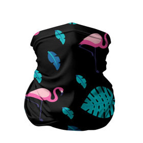 Бандана-труба 3D с принтом Узор из фламинго , 100% полиэстер, ткань с особыми свойствами — Activecool | плотность 150‒180 г/м2; хорошо тянется, но сохраняет форму | африка | крылья | мода | прикольные | природа | птица | розовый | фламинго | цвет | яркие