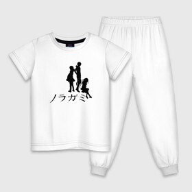 Детская пижама хлопок с принтом Бездомный бог , 100% хлопок |  брюки и футболка прямого кроя, без карманов, на брюках мягкая резинка на поясе и по низу штанин
 | noragami | noragami characters