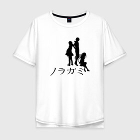 Мужская футболка хлопок Oversize с принтом Бездомный бог , 100% хлопок | свободный крой, круглый ворот, “спинка” длиннее передней части | noragami | noragami characters