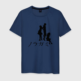 Мужская футболка хлопок с принтом Бездомный бог , 100% хлопок | прямой крой, круглый вырез горловины, длина до линии бедер, слегка спущенное плечо. | noragami | noragami characters